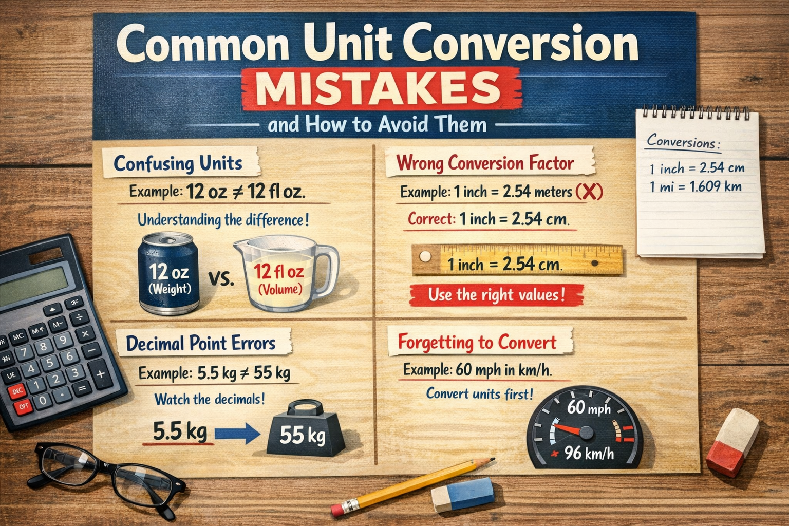 unit conversion mistakes examples