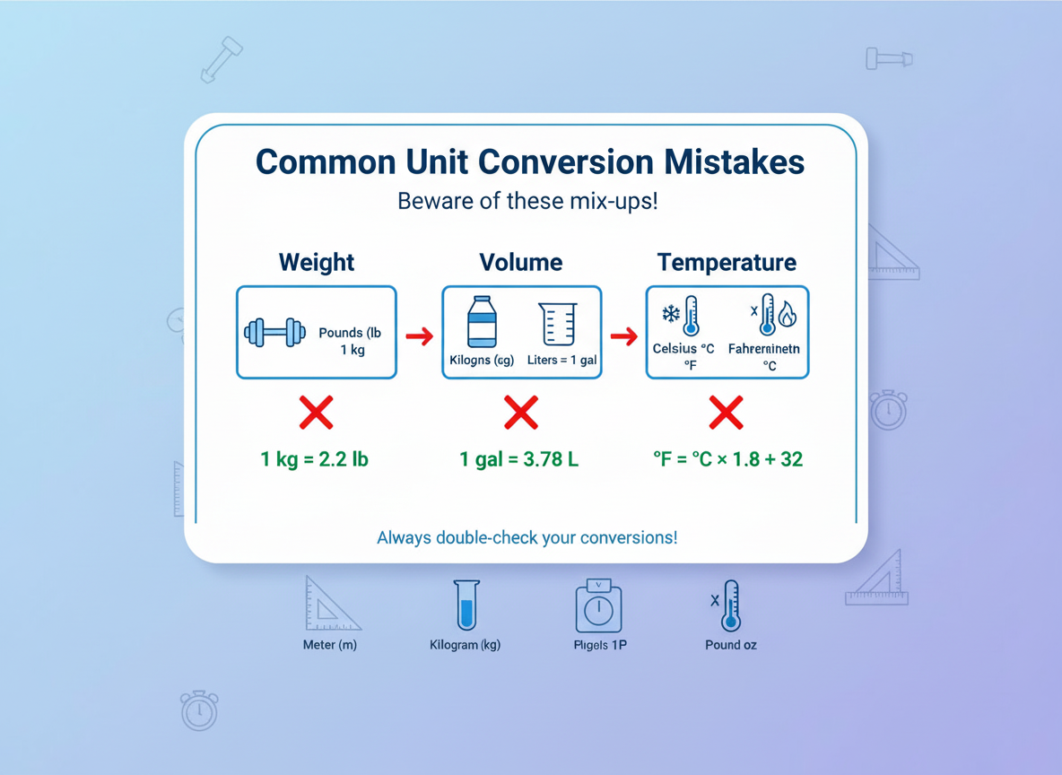 unit conversion mistakes examples